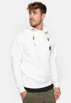 Indicode Jeans Hoodie - Offwhite