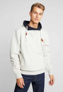 Indicode Jeans Batchelor - Hoodie - Ecru
