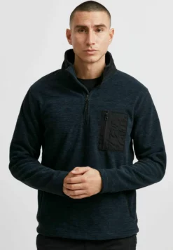 Indicode Jeans Idwimort - Fleece Trui - Navy Mix