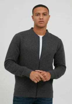 Indicode Jeans Idbronte - Sweater Met Rits - Charcoal Mix