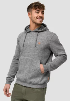 Indicode Jeans Hoodie - Charcoal Mix