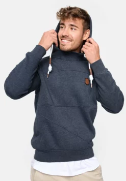 Indicode Jeans Hoodie - Navy Mix